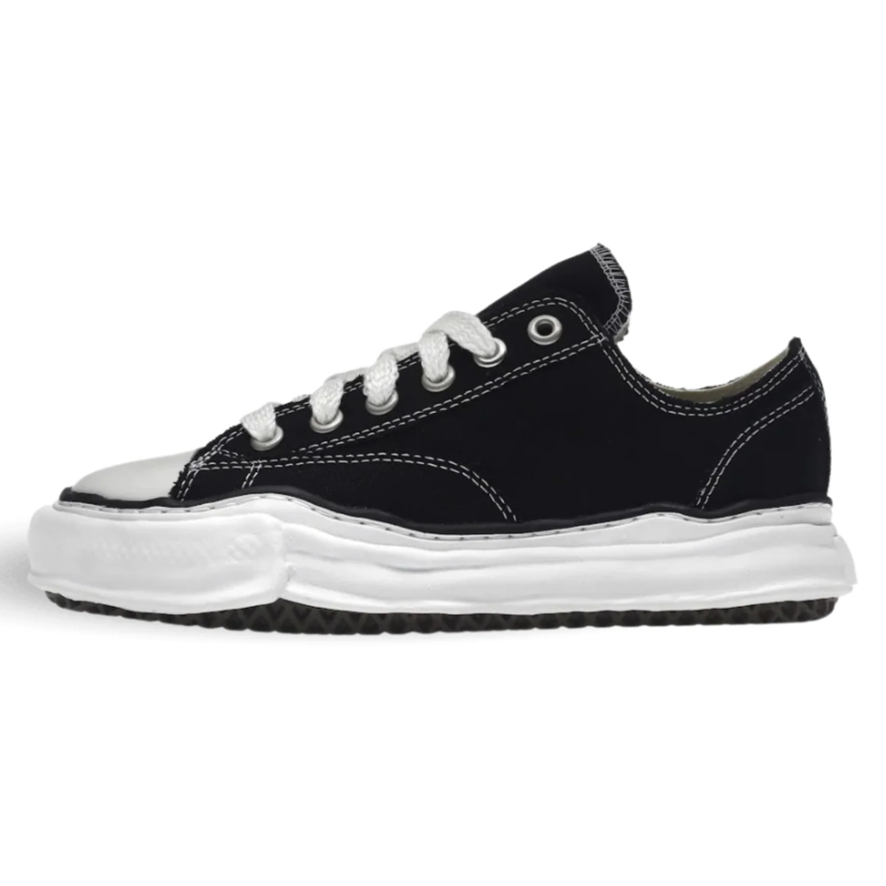 Maison Mihara Yasuhiro Peterson OG Sole Black Canvas Low-Top Sneakers