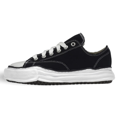 Maison Mihara Yasuhiro Peterson OG Sole Black Canvas Low-Top Sneakers