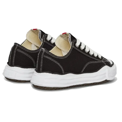 Maison Mihara Yasuhiro Peterson OG Sole Black Canvas Low-Top Sneakers