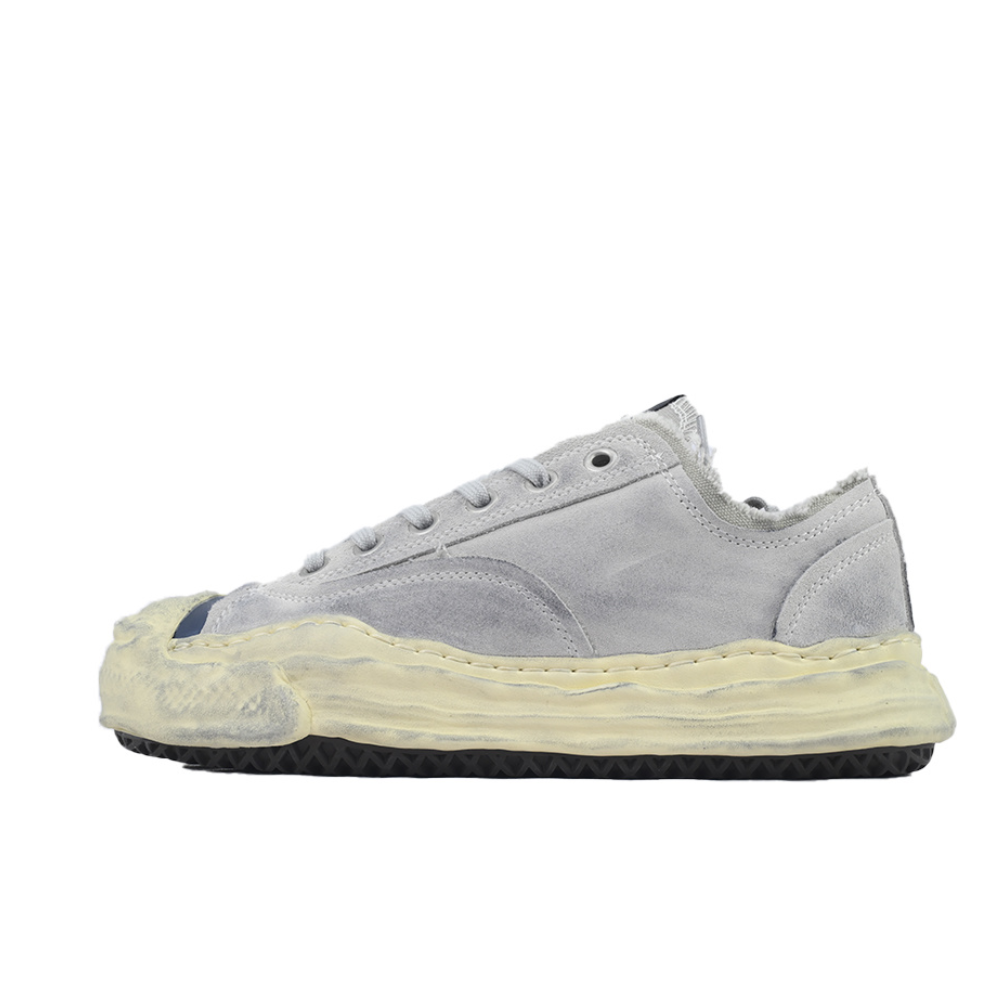 Maison Mihara Yasuhiro Peterson OG Sole Grey Suede Low-Top Sneakers