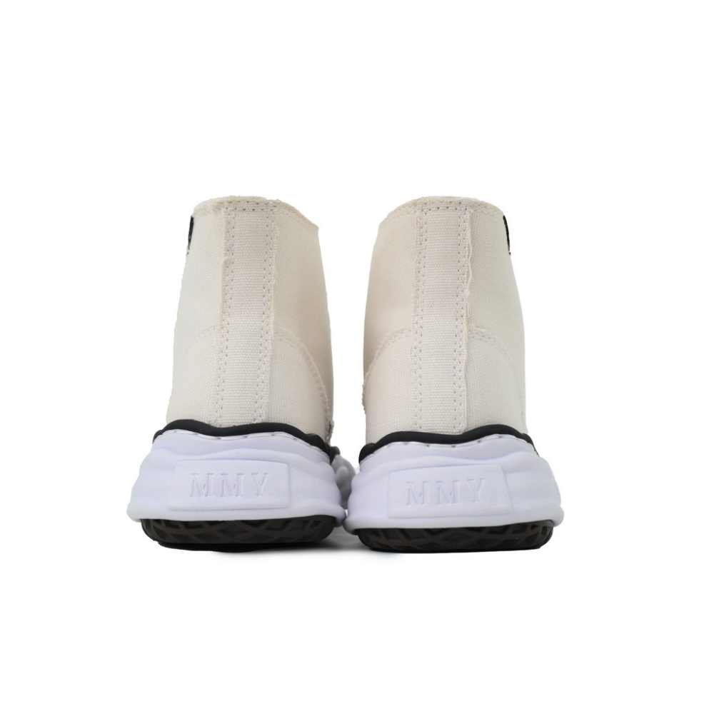 Maison Mihara Yasuhiro Peterson OG Sole White Canvas High-Top Sneakers
