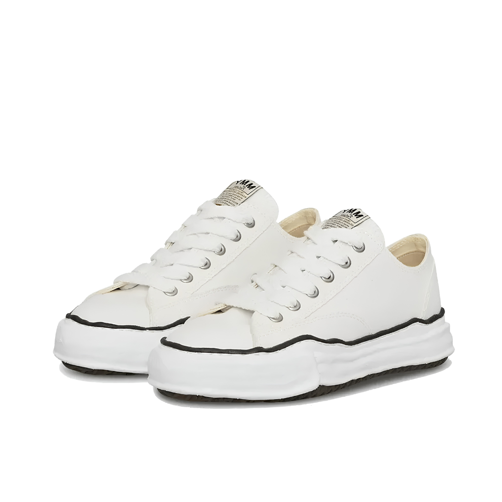 Maison Mihara Yasuhiro Peterson OG Sole White Canvas Low-Top Sneakers