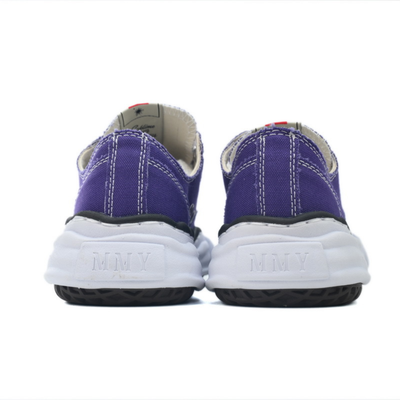 Maison Mihara Yasuhiro Peterson Original Men's Purple White Canvas Low-Top Sneakers
