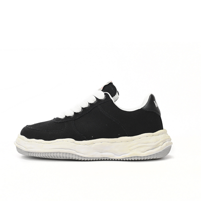 Maison Mihara Yasuhiro Wayne Black White Canvas Low-Top Sneakers