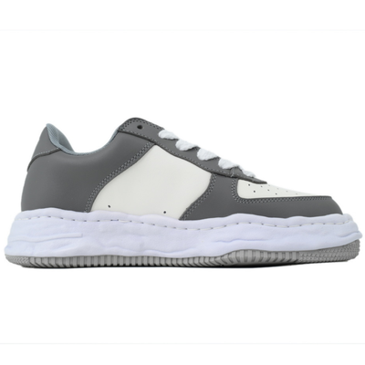 Maison Mihara Yasuhiro Wayne Women's Grey White Leather Low-Top Sneakers