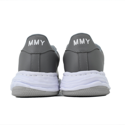 Maison Mihara Yasuhiro Wayne Women's Grey White Leather Low-Top Sneakers