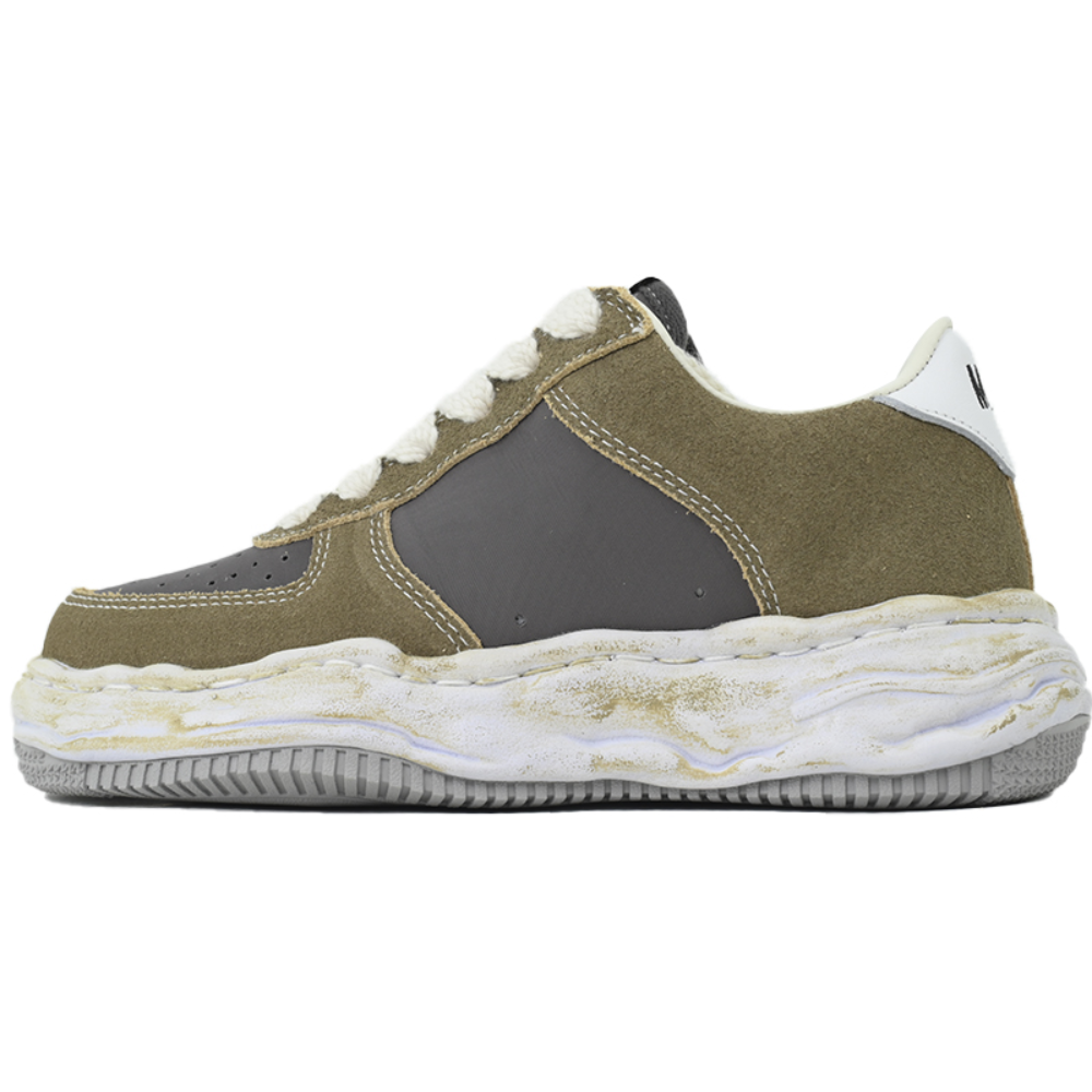 Maison Mihara Yasuhiro Wayne Women's Grey White Leather OG Sole Sneakers