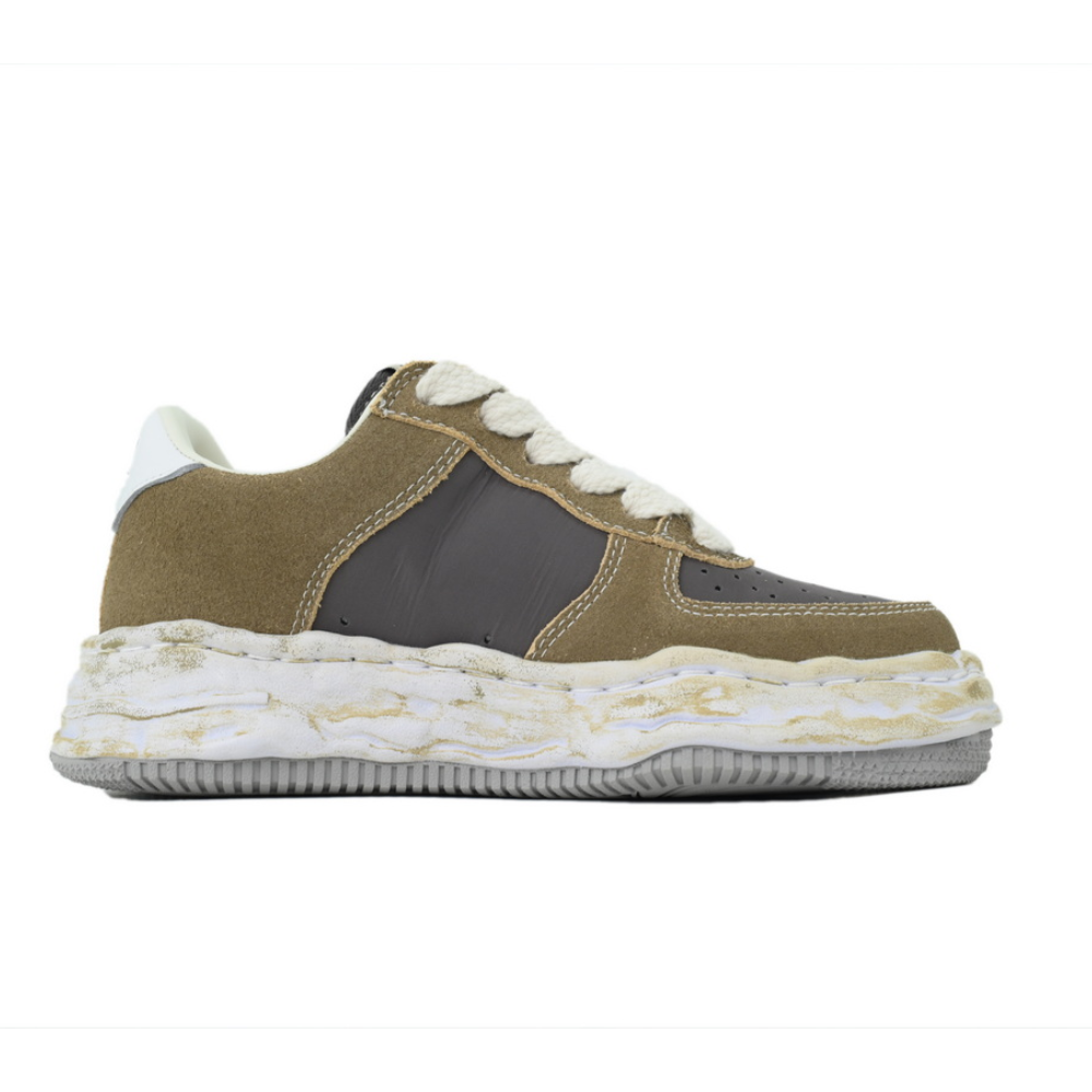 Maison Mihara Yasuhiro Wayne Women's Grey White Leather OG Sole Sneakers