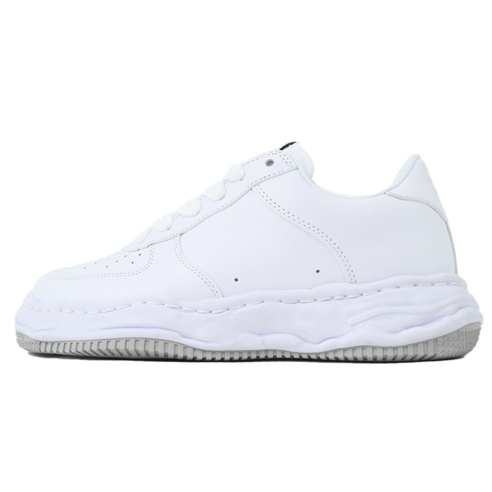 Maison Mihara Yasuhiro White Perforated Low-Top Sneakers