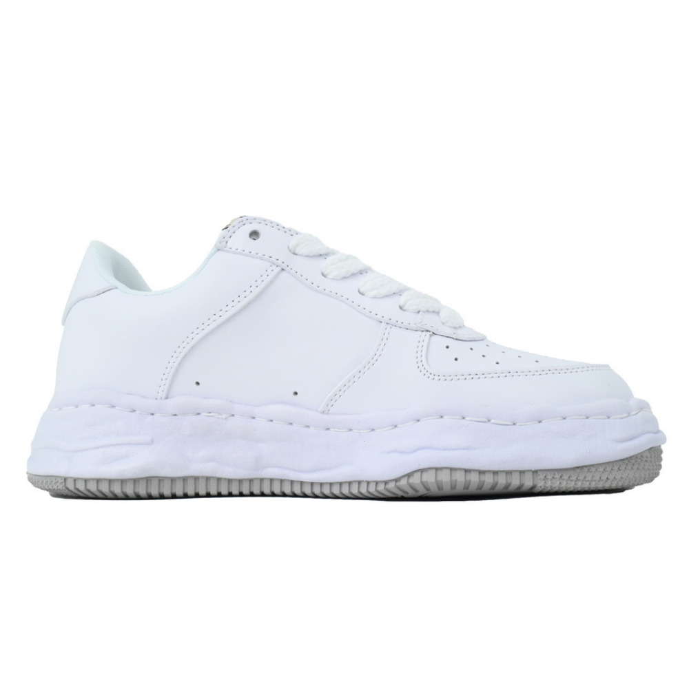 Maison Mihara Yasuhiro White Perforated Low-Top Sneakers