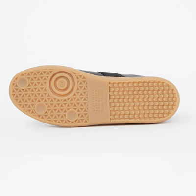 Maison Margiela Black Lamb Leather Suede Low Top Sneakers