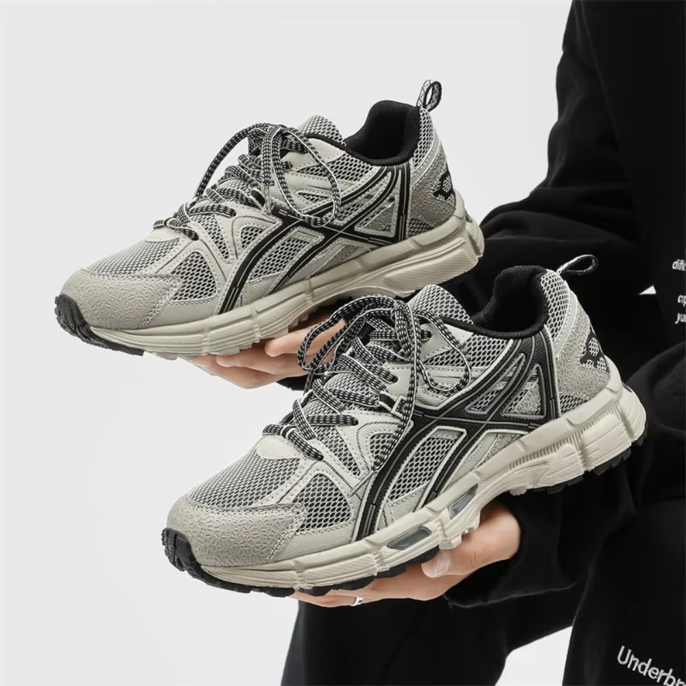 Retro Balance Lace-Up Running Sneakers for Men | Outdoor Walking