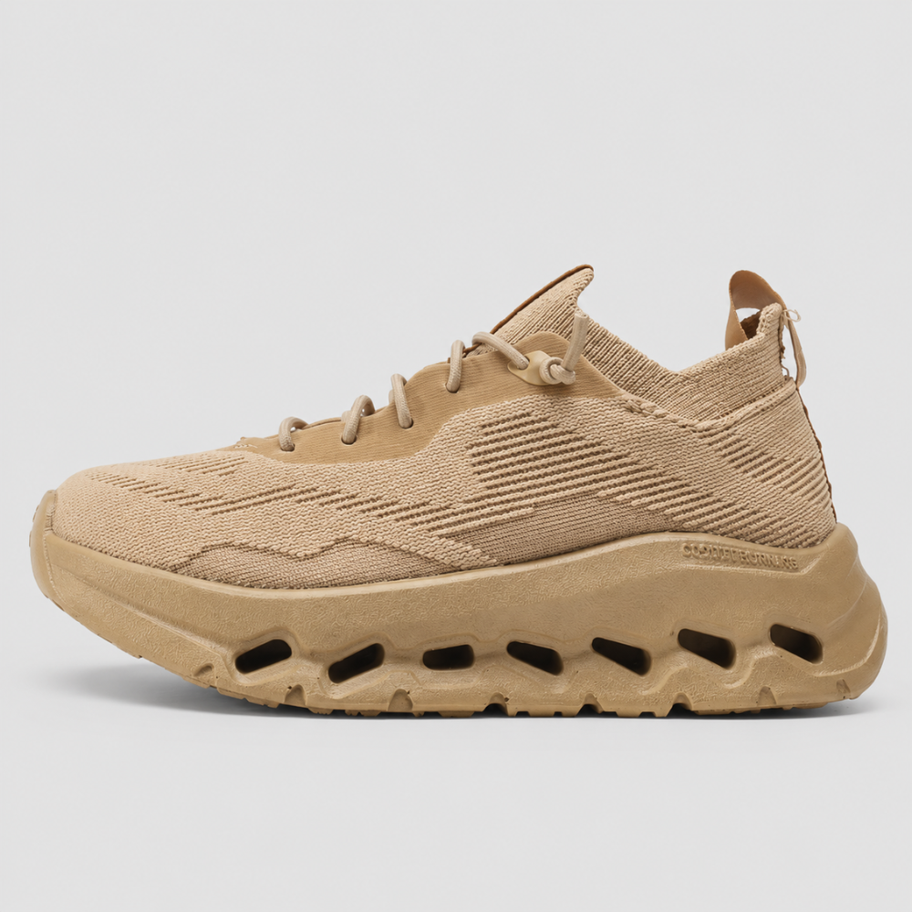 Men Retro Sneaker - Lace Up Multi Panel Casual Trainers