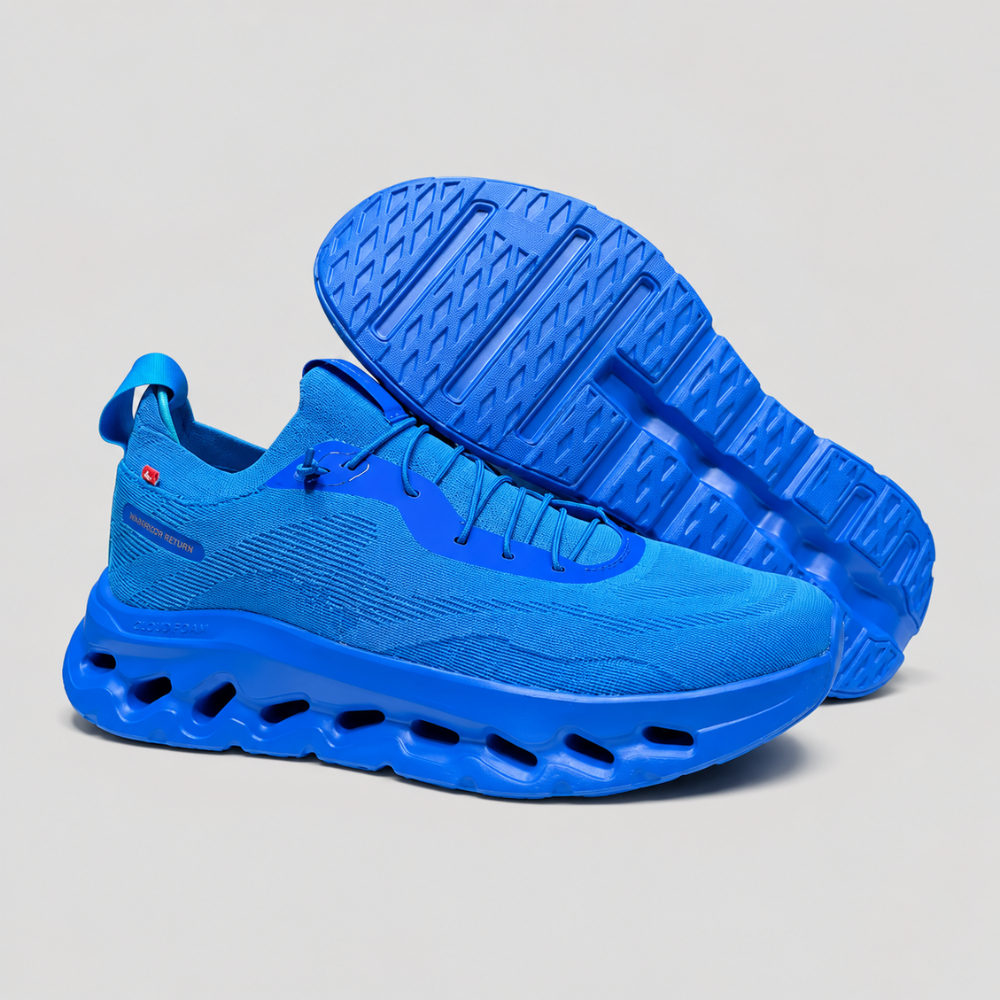 Men Retro Sneaker - Lace Up Multi Panel Casual Trainers