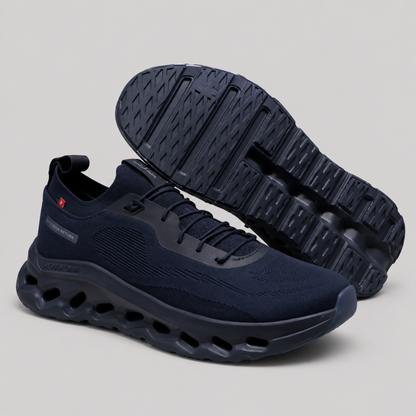 Men Retro Sneaker - Lace Up Multi Panel Casual Trainers
