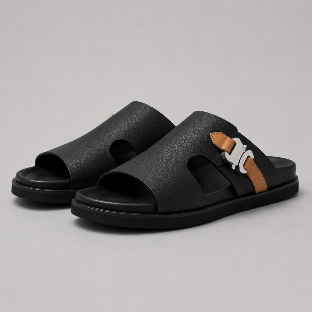Men Slippers Breathable - Buckle Beach Slide Sandals