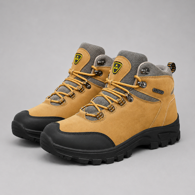 Men's Mid - Top Steel Toe Waterproof Hiking Boots