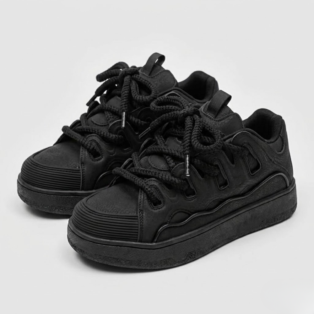 Men’s Platform Casual Sneakers – Breathable Vulcanized Trainers with Non-Slip Sole