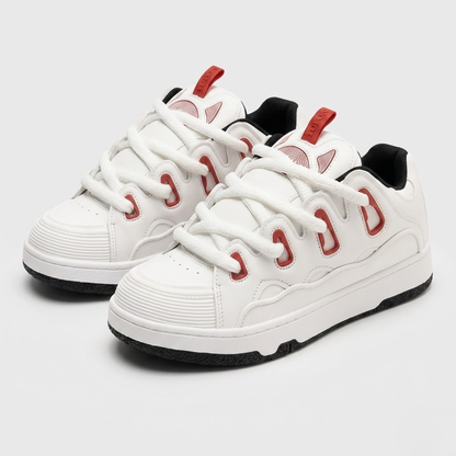 Men’s Platform Casual Sneakers – Breathable Vulcanized Trainers with Non-Slip Sole