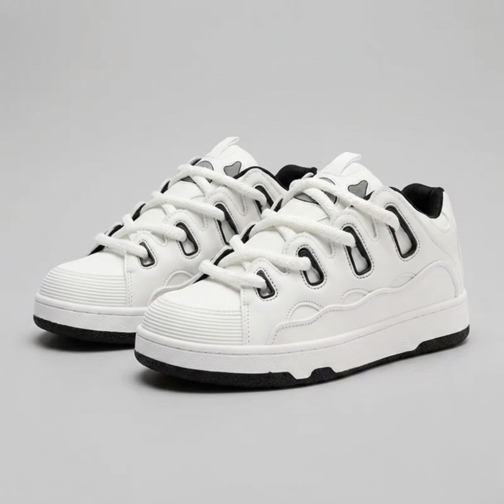 Men’s Platform Casual Sneakers – Breathable Vulcanized Trainers with Non-Slip Sole