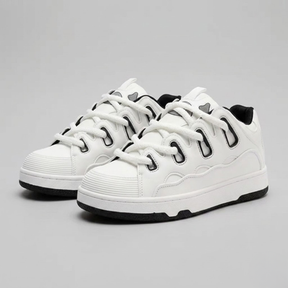 Men’s Platform Casual Sneakers – Breathable Vulcanized Trainers with Non-Slip Sole