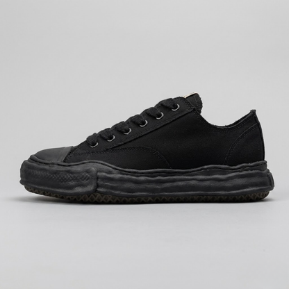 Men's Platform Sneakers - Canvas Shell Toe Casual Trainers