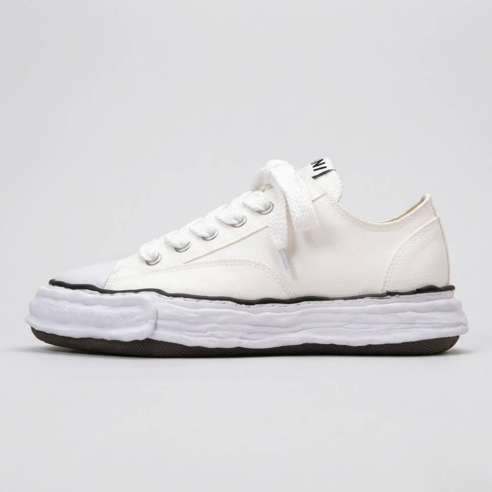 Men's Platform Sneakers - Canvas Shell Toe Casual Trainers