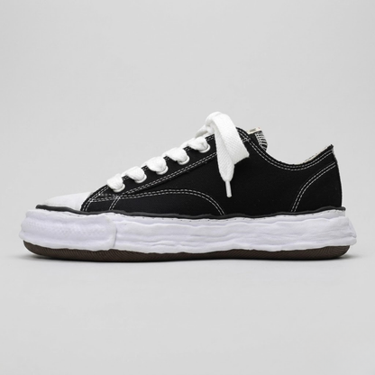 Men's Platform Sneakers - Canvas Shell Toe Casual Trainers