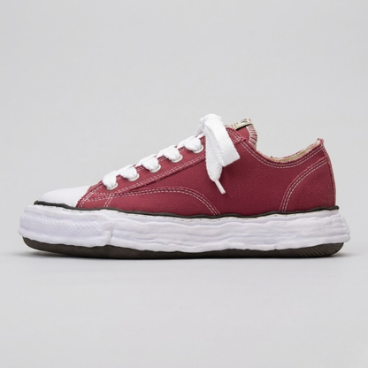 Men's Platform Sneakers - Canvas Shell Toe Casual Trainers