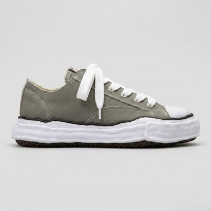Men's Platform Sneakers - Canvas Shell Toe Casual Trainers