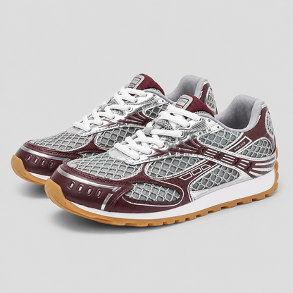 Men's Retro Platform Sneakers – Breathable Genuine Leather Casual Running Shoes