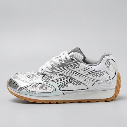 Men's Retro Platform Sneakers – Breathable Genuine Leather Casual Running Shoes