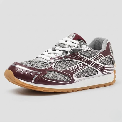 Men's Retro Platform Sneakers – Breathable Genuine Leather Casual Running Shoes
