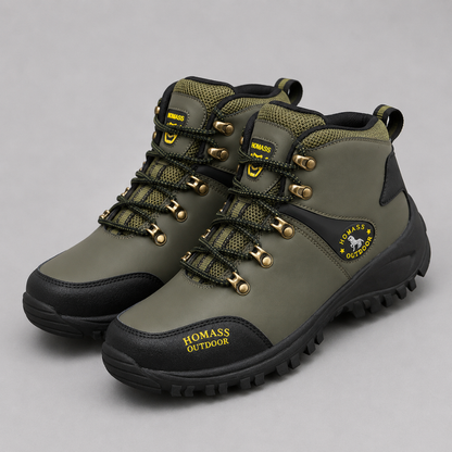 Men's Steel Toe Waterproof Hiking Boots – Mid-Top Outdoor Work Boots