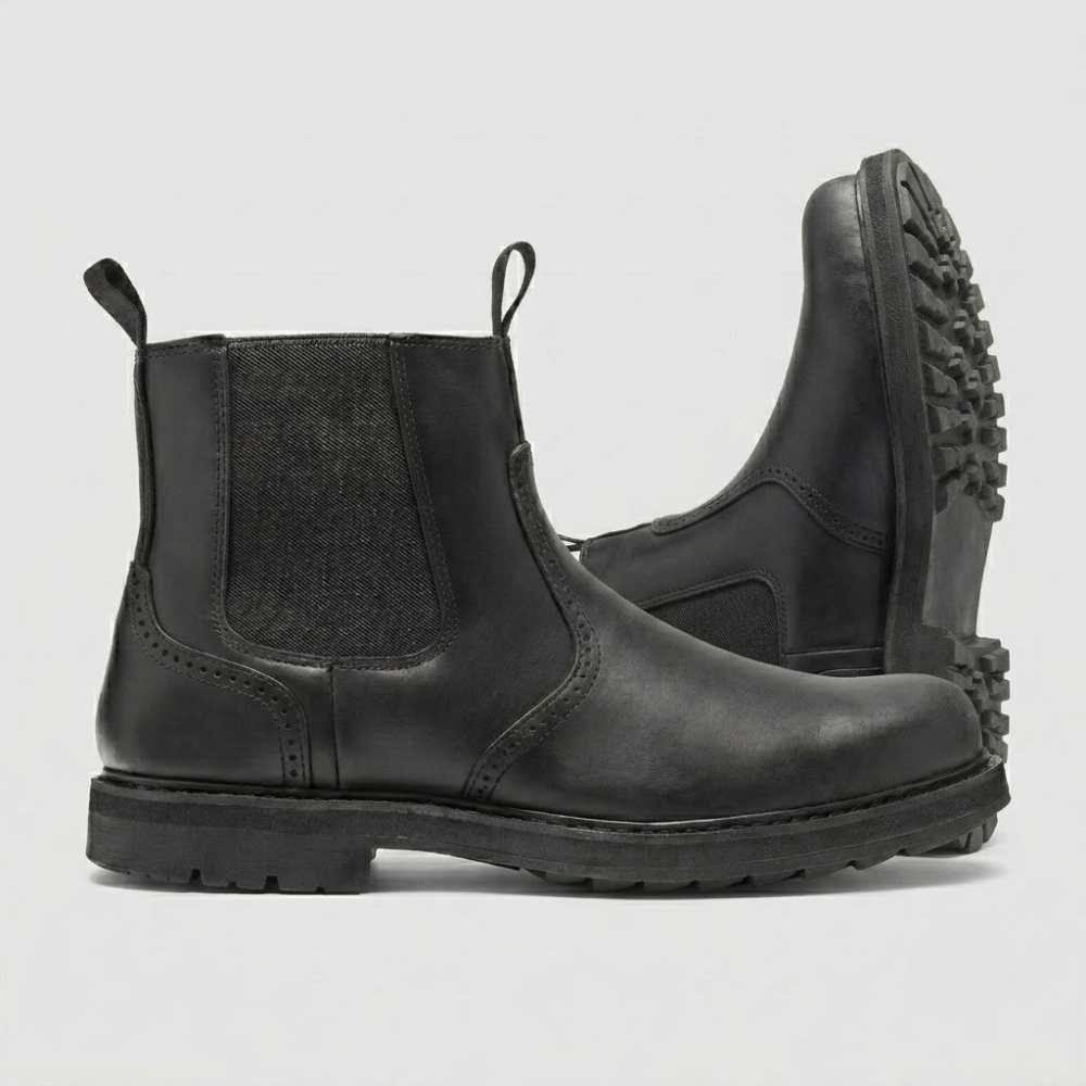 Men’s Suede Ankle Boots – Side Zip Casual Boots