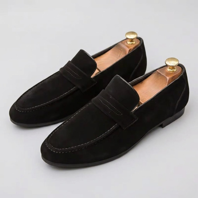 Mens Suede Slip On Loafers – Soft Casual Moccasin Business Shoes