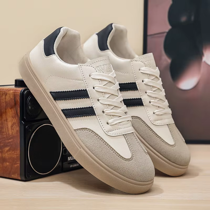 Mesh Low Top Retro Samba Sneakers for Men | Round Toe