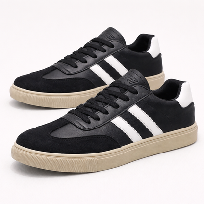 Mesh Low Top Retro Samba Sneakers for Men | Round Toe