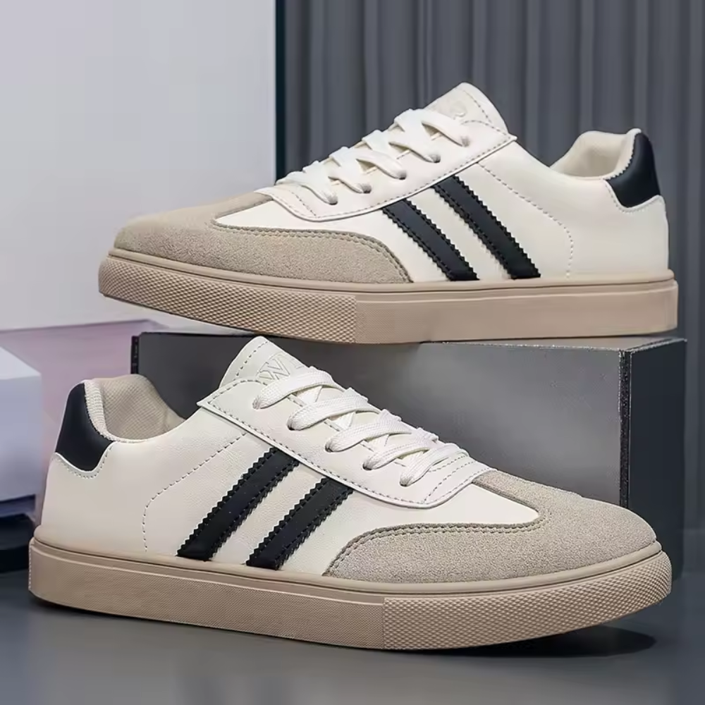 Mesh Low Top Retro Samba Sneakers for Men | Round Toe