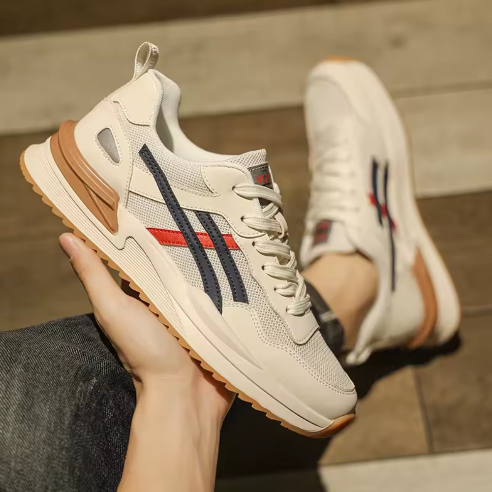 Mesh Retro Tiger Sneakers for Men | Rubber Outsole