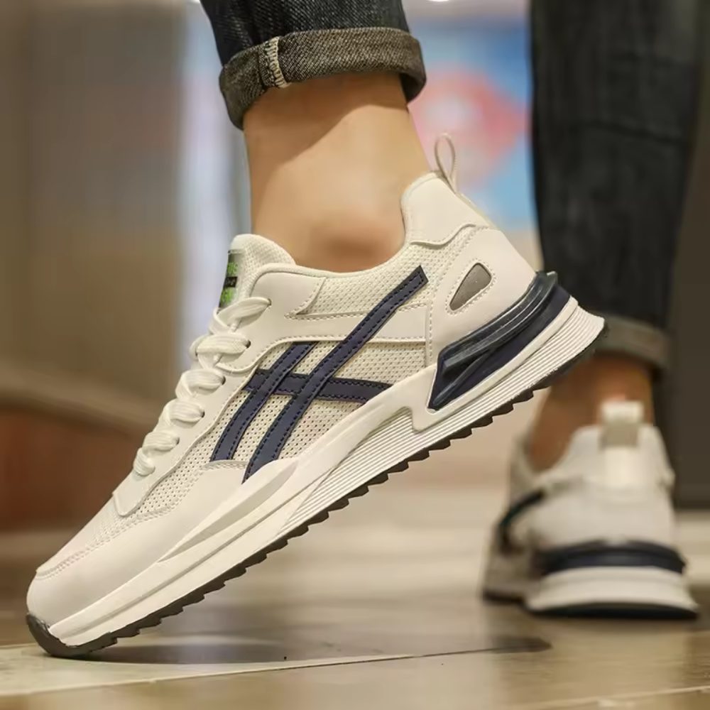 Mesh Retro Tiger Sneakers for Men | Rubber Outsole