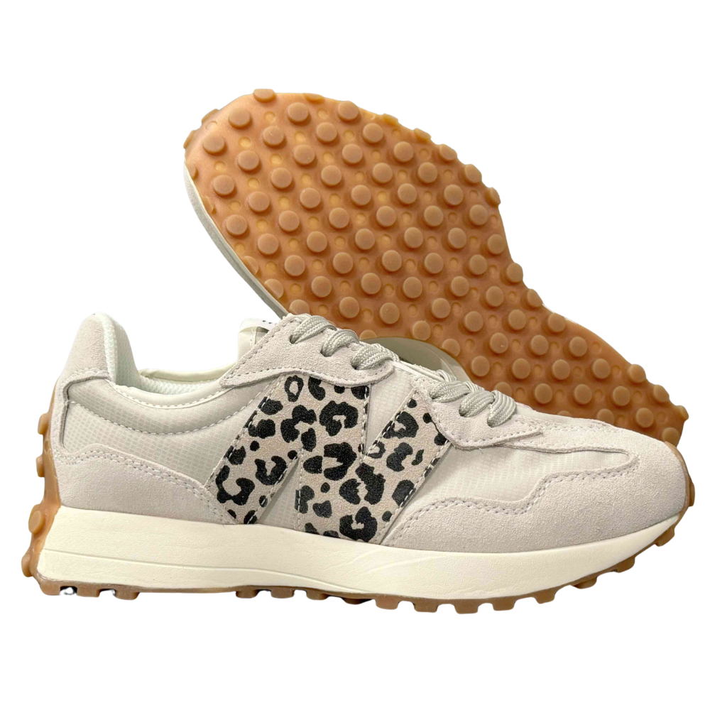 New Balance 327 Animal Pack Leopard Cream Low-Top Sneakers