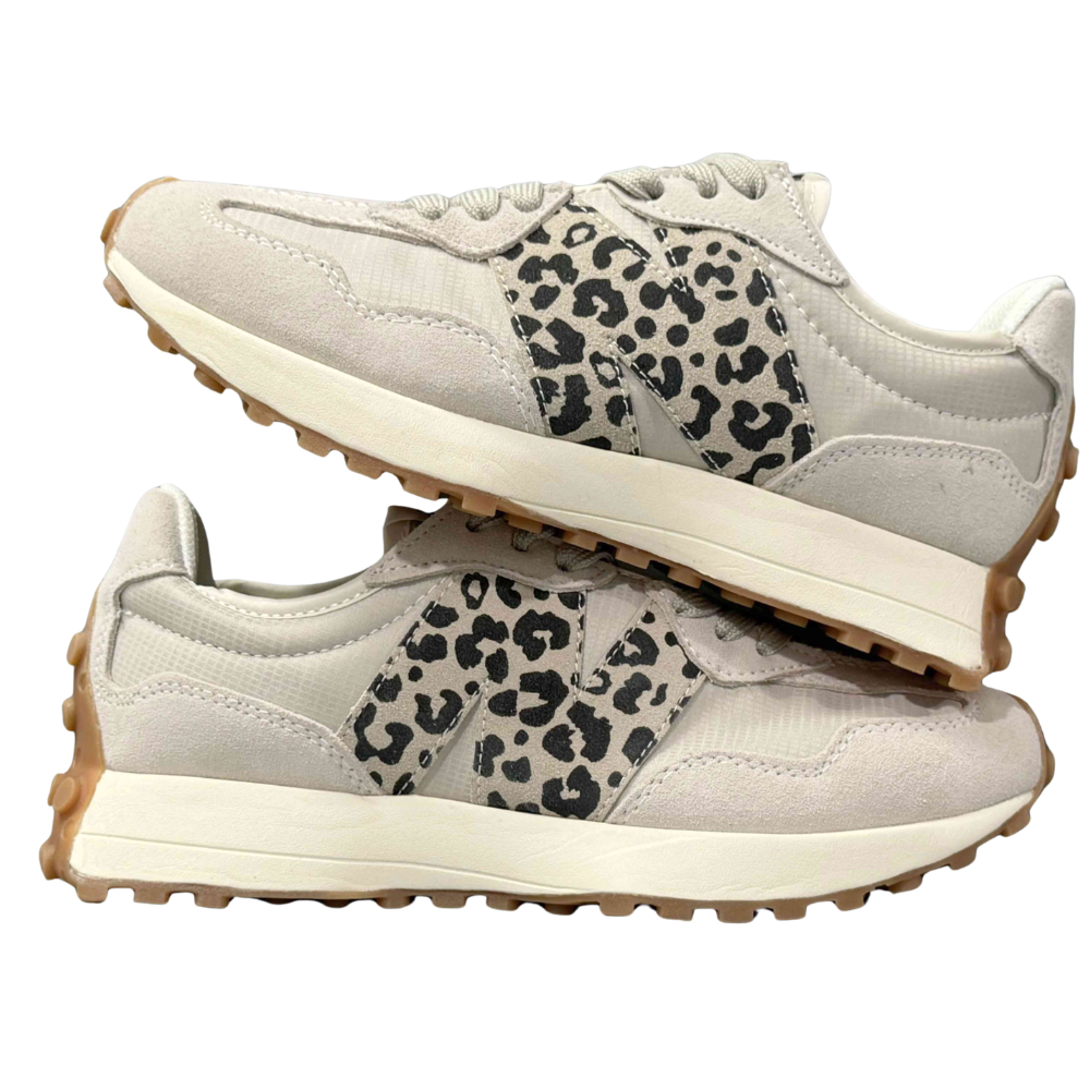 New Balance 327 Animal Pack Leopard Cream Low-Top Sneakers