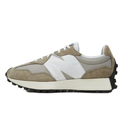 New Balance 327 Mushroom Suede and Textile Low-Top Sneakers