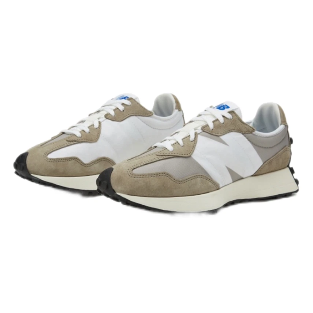 New Balance 327 Mushroom Suede and Textile Low-Top Sneakers