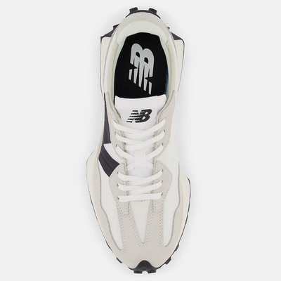 New Balance 327 Sea Salt Suede and Textile Low-Top Sneakers