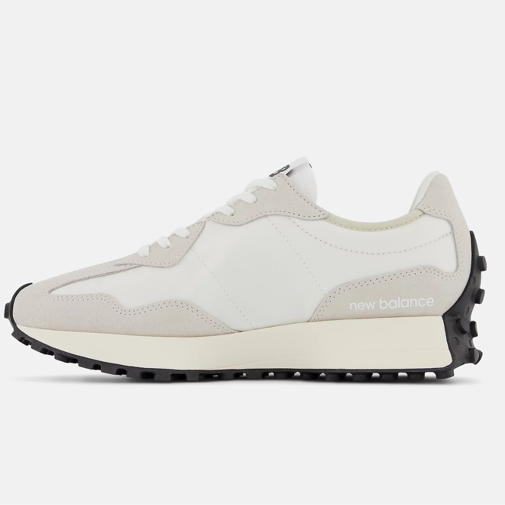 New Balance 327 Sea Salt Suede and Textile Low-Top Sneakers
