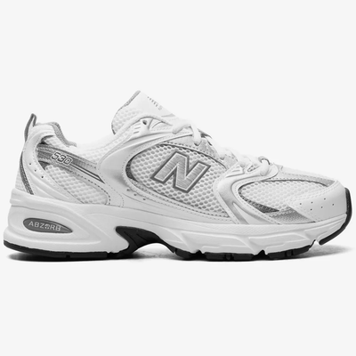 New Balance 530 White Silver Metallic Low-Top Sneakers