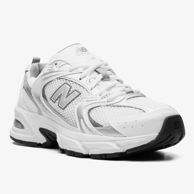 New Balance 530 White Silver Metallic Low-Top Sneakers