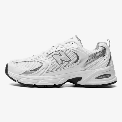 New Balance 530 White Silver Metallic Low-Top Sneakers